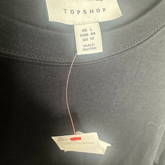 New Topshop black long sleeve crew neck (v1) - Picture 2 of 4